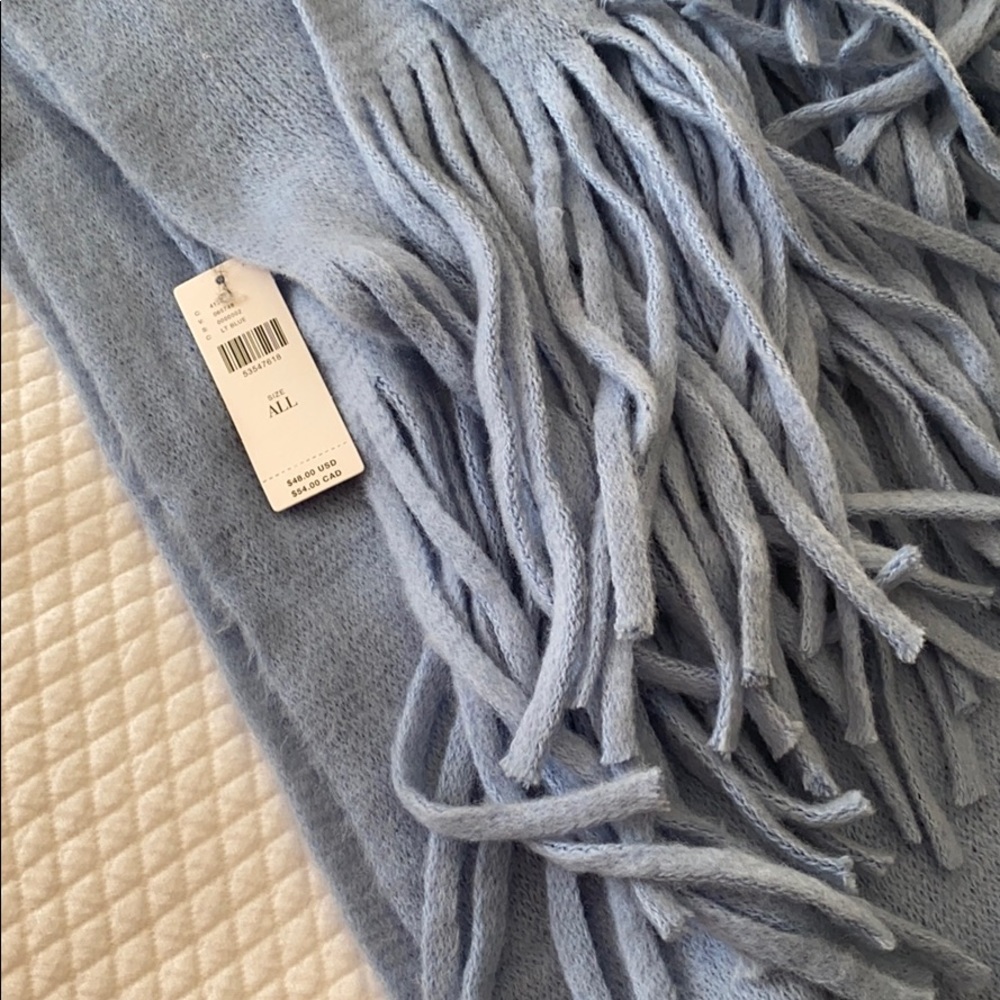 Anthropologie Mimi Fringed Wrap Scarf